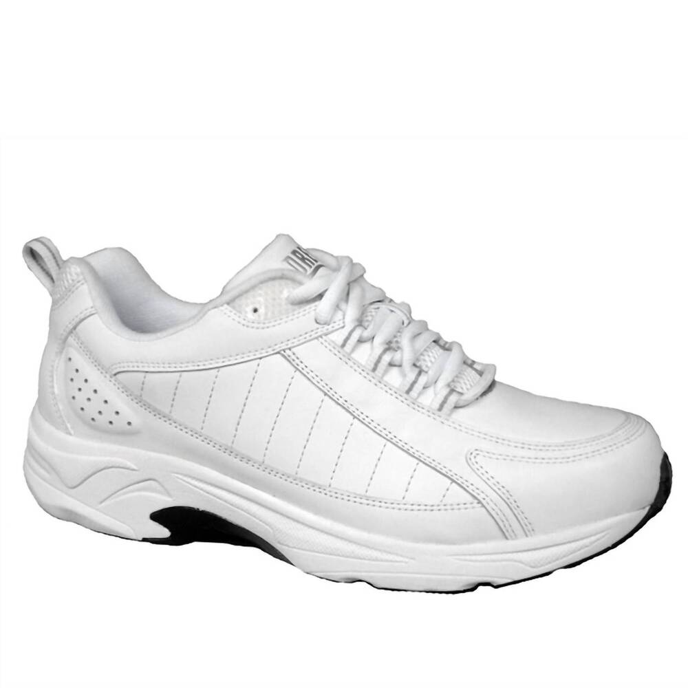 NEW DREW men's voyager shoes in white calf